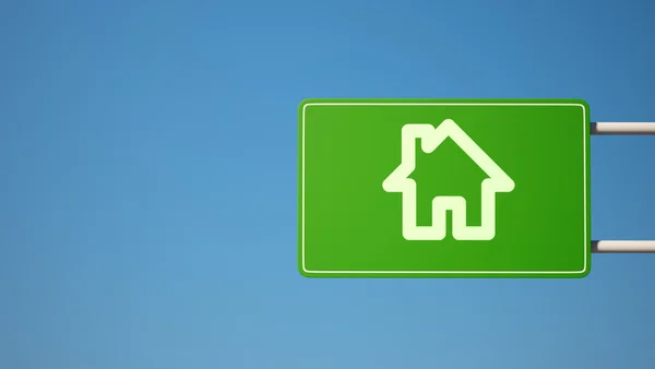 Teken Home-pictogram — Stockfoto