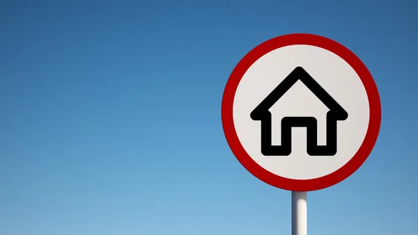 Sign Home Icon — Stock Photo, Image