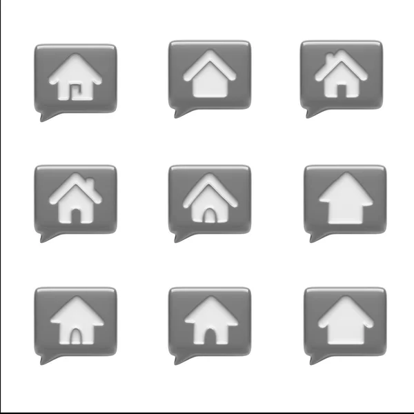 Ikoner för hemmet — Stockfoto