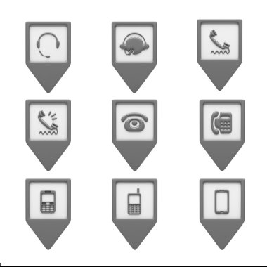 Beyaz izole kişi simgeler