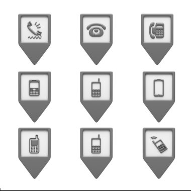 Beyaz izole kişi simgeler