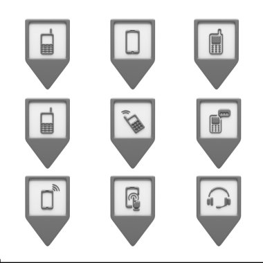 Beyaz izole kişi simgeler