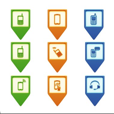 Beyaz izole kişi simgeler