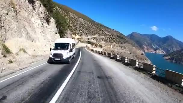Aventure Moto Iran Turquie Beau Lac Montagne Vidéo De Stock Libre De Droits