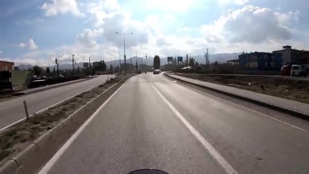 Voyage Sur Route Iranienne Turque Frontière Entre Turquie Iran Clip Vidéo