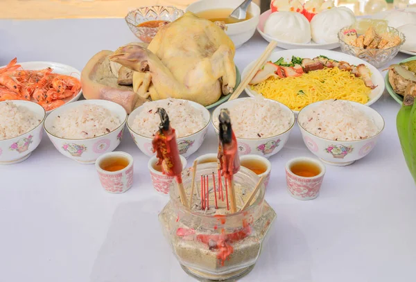 Essen Dem Man Chinesischen Neujahr Respekt Zollen Sollte — Stockfoto