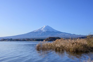 Fuji Dağı 'nın doğal arka plan görüntüsü