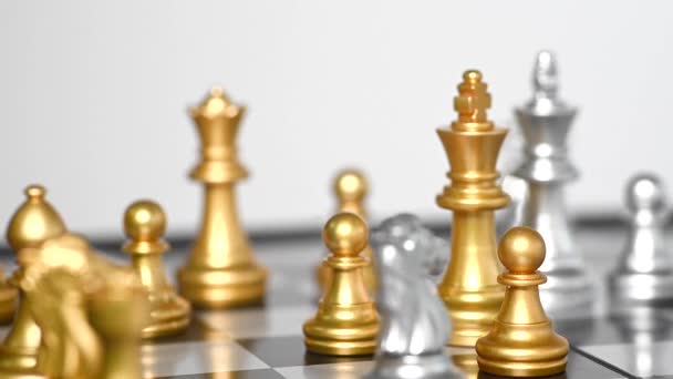 Конкурс Бизнес Идей Шахматных Игр Конкурс Бизнес Идей Представленный Рамках — стоковое видео