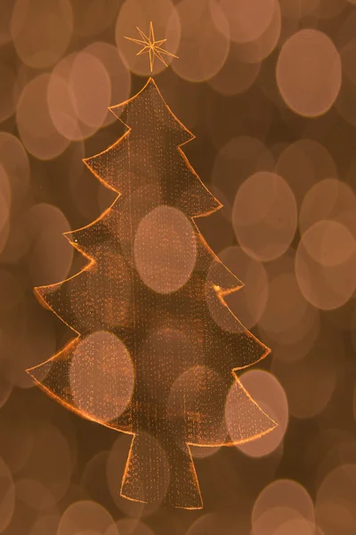 Bokeh bulanık Noel ağacı — Stok fotoğraf