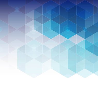 Vektör Soyut Bilim Arkaplanı. Altıgen geometrik tasarım.