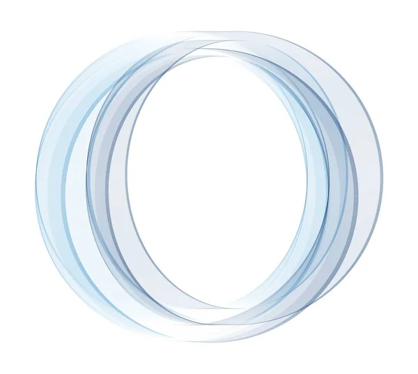 Fond vectoriel abstrait, anneau rond bleu transparent. En forme de cercle. Circle lines. Des cercles bleus. Un cercle transparent. Un cercle vectoriel. Cercles d'ondes abstraites. Cadre circulaire. Blue Circle abstrait. eps 10 — Image vectorielle