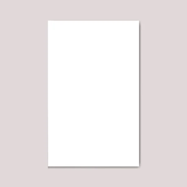 Белая пейзажная бумага Template.Blank пейзаж США-Буклет формат журнала. — стоковый вектор