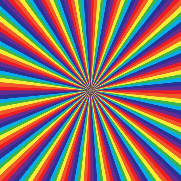 虹の渦巻き模様抽象的なベクターアートイラスト — ストックベクタ
