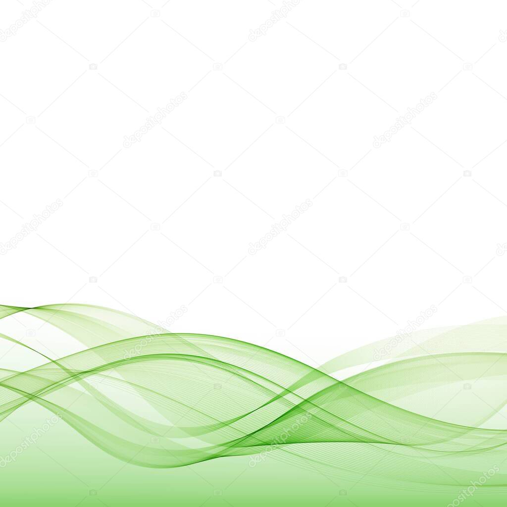 Abstract background with green waves.layout for advertising. presentation background