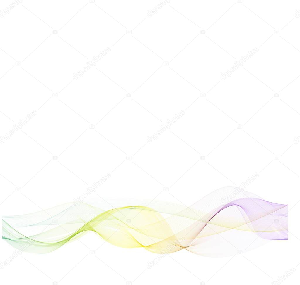 Abstract transparent smoke wave vector background. eps 10