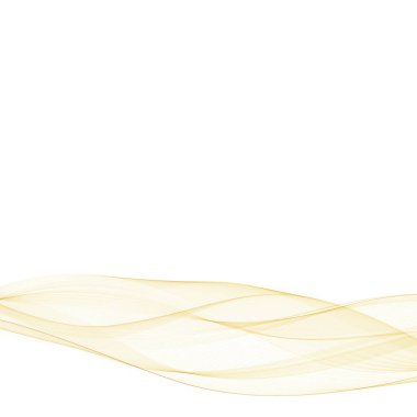 Altın soyut dalga. Vektör Resmi. Sunum için şablon. 10 saniye.