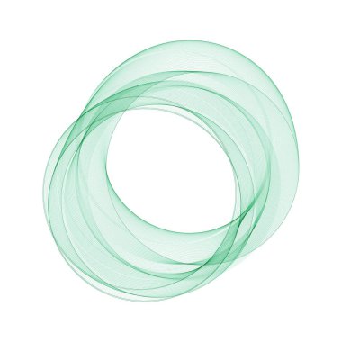 Soyut yeşil çember. İş fikrinin taslağı. Reklam için şablon. 10 saniye.