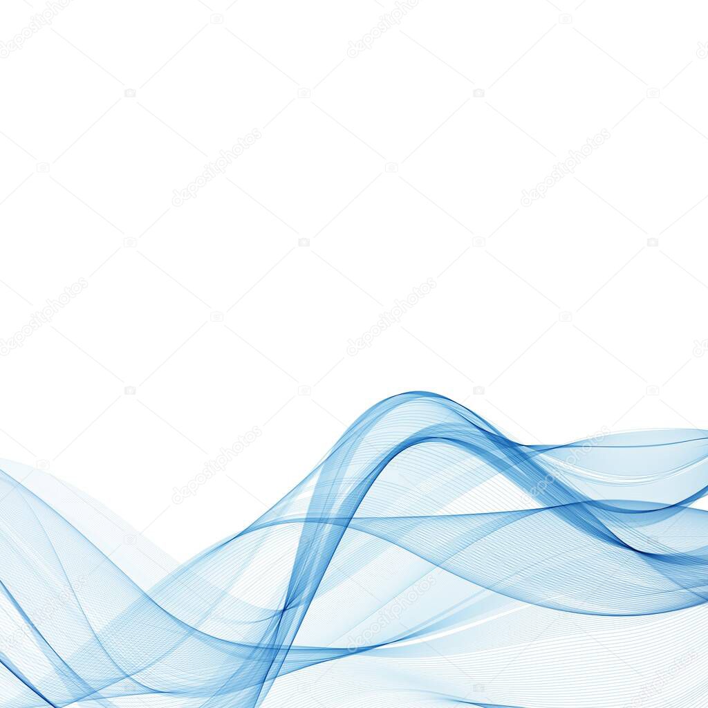 Abstract vector blue wave background. layout for advertising. eps 10