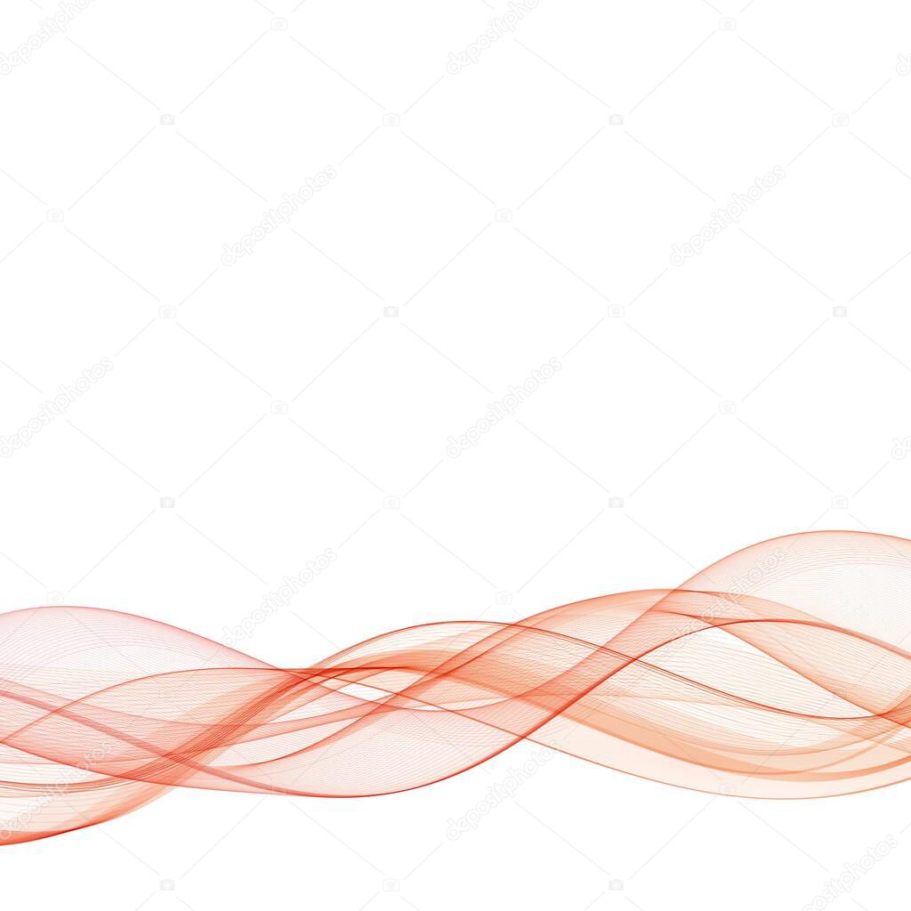 Abstract background with red wave. vector background