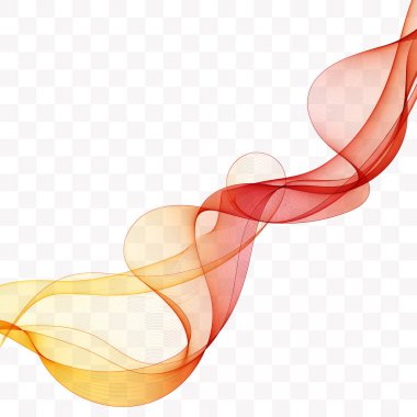 Soyut vektör arkaplanı, broşür, web sitesi, broşür tasarımı için renk dalgalı satırlar. Şeffaf yumuşak dalga. 10 saniye.