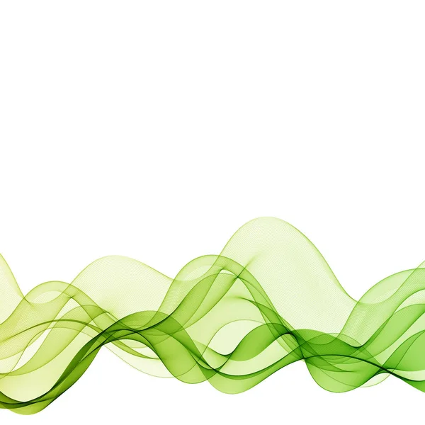 アブストラクトウェブデザイン ビジネス グリーンテクノロジー 生物学のための波グリーンの背景 — ストックベクタ