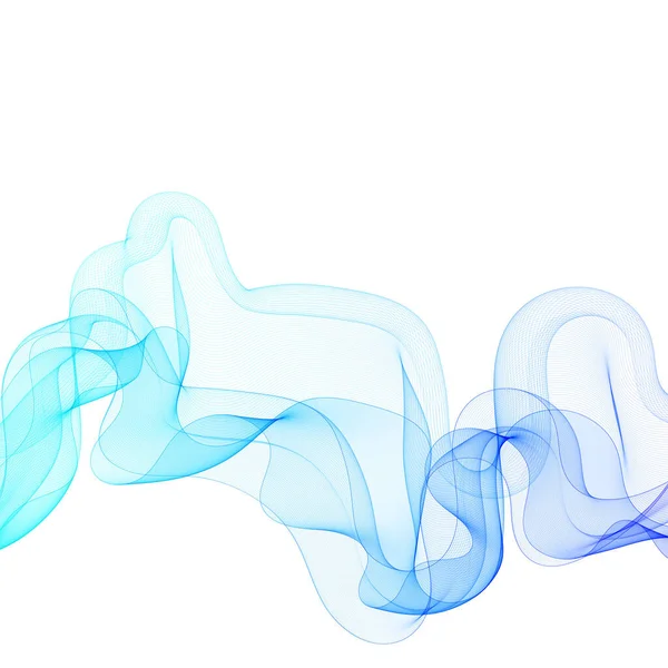 青い波 抽象的な背景 広告レイアウト パンフレット バナーチラシなどのデザイン — ストックベクタ