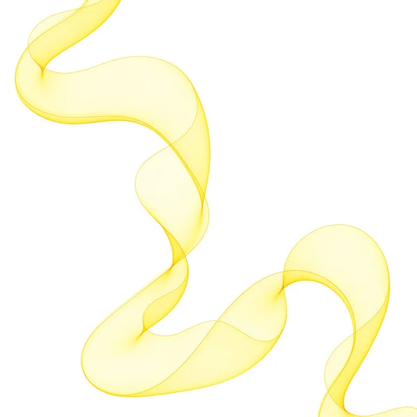 La vague jaune est un élément de design. Fond abstrait vectoriel — Image vectorielle