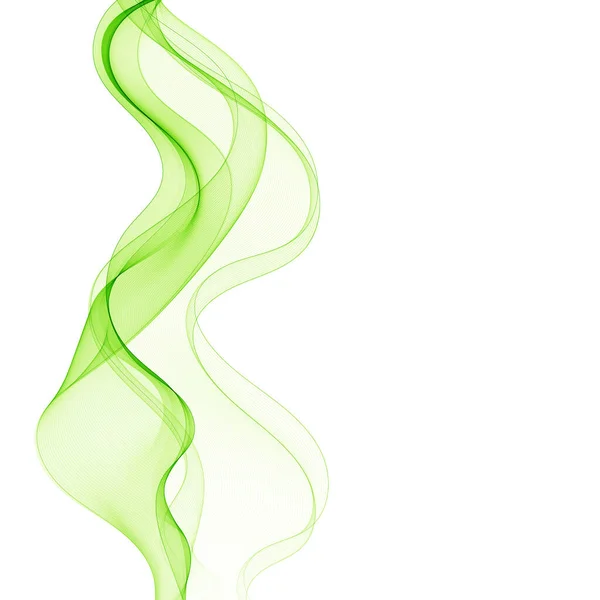 Green Abstract Wave Background Image Banner — Stock Vector