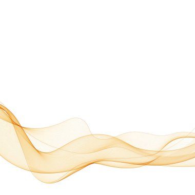 Kahverengi altın rengi bir dalga. Soyut vektör illüstrasyonu