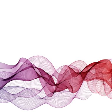 Renkli vektör dalgası. Soyut arkaplan