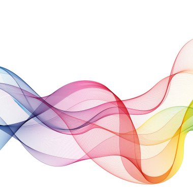 Renkli dalga. vektör soyut illüstrasyon