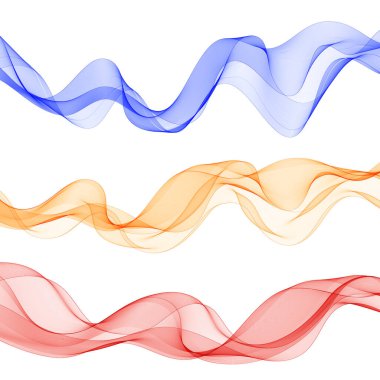 Duman veya sıvı vektör akışı. Soyut dalgalar dizisi. Sunum Düzeni