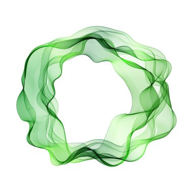 Tasarım elemanları. Bir sürü renkli çizgi çemberi dalgası. Beyaz arkaplanda soyut dalgalı çizgiler