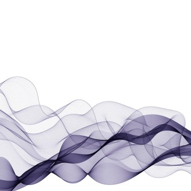 Soyut mavi vektör dalgası. Tasarım ögesi