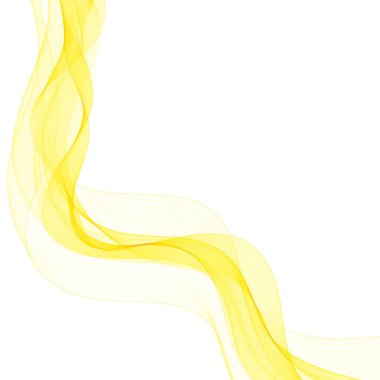 Sarı dalga. Soyut vektör arkaplanı