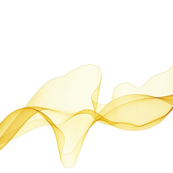 ベクトル抽象イラスト 黄金の波 — ストックベクタ