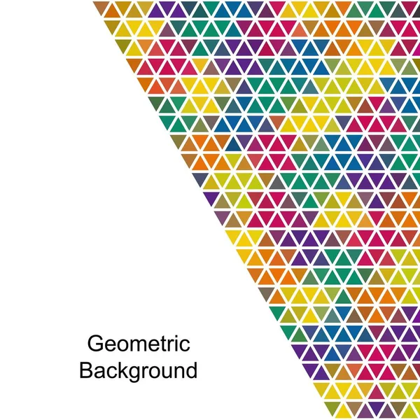 Abstrakter Regenbogenhintergrund Bestehend Aus Farbigen Dreiecken — Stockvektor