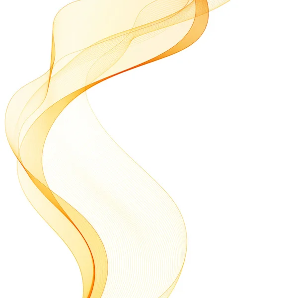 Желтая Волна Элемент Дизайна Векторный Абстрактный Фон — стоковый вектор
