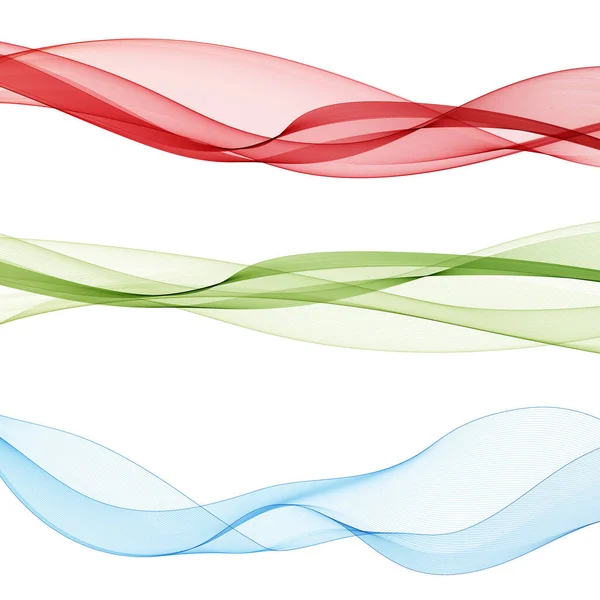 Bunte Welle Rot Blau Grün Abstrakter Vektorhintergrund Layout Für Präsentation — Stockvektor