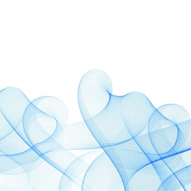 Soyut mavi dalga vektörü arka plan Mavi dalga akışı