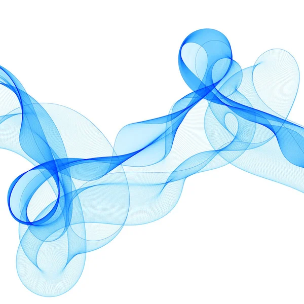 Modrá Abstraktní Vlna Větrné Pozadí Návrh — Stockový vektor