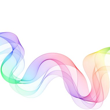 Renkli parlak dalga. Sunum şablonu. Tasarım ögesi