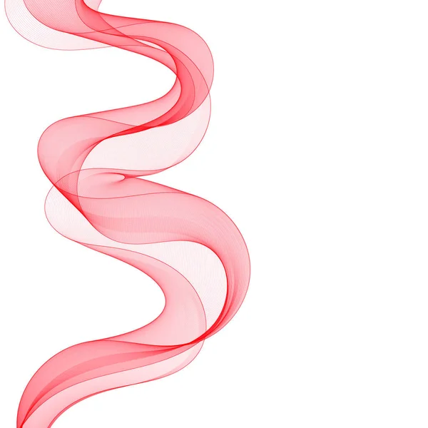 Абстрактные Красные Линии Предыстория Красная Дымовая Волна — стоковый вектор