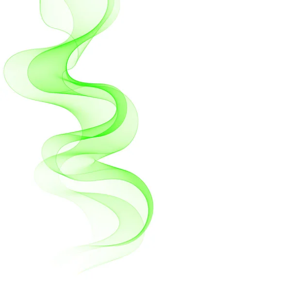 Astratto Onda Sfondo Pubblicità Colorata Linea Verde Bianco — Vettoriale Stock