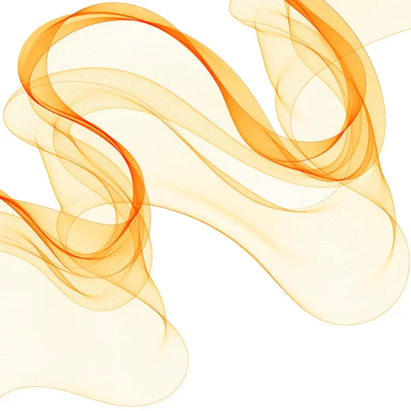 白い背景に透明な色の波の流れ 抽象的な背景 — ストックベクタ