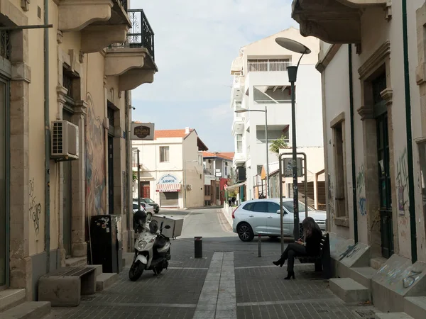 Limassol Cyprus November 2020 City Life Old Town — стокове фото