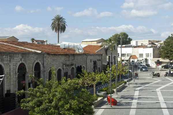 Limassol Cyprus December 2020 Вид Старої Портової Площі — стокове фото