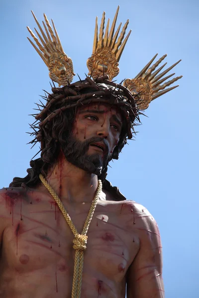 Jesus fråntagen sin plagg, påsk i Cádiz — Stockfoto