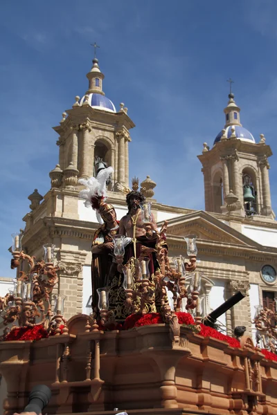 İsa onun giysiler, Paskalya Cádiz elimden — Stok fotoğraf