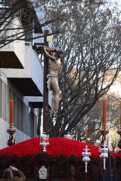 Krista odpuštění, populární oslavy Svatého týdne v Jerez, Španělsko — Stock fotografie